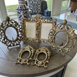 Antique Cast Iron Picture Frames