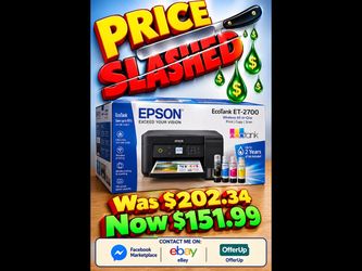 Epson EcoTank ET-2700 Wireless All-in-One Printer