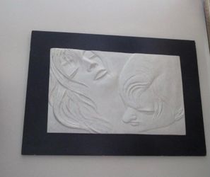 Fisher '96 Austin Production Inc. Large Wall Sculpture On Wooden Board