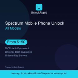 Unlock Spectrum iPhone or Samsung — Same Day