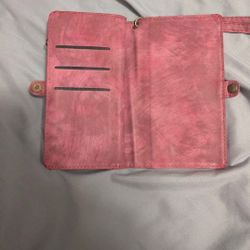 Asuwish Zipper Wallet Case (pink, S23 Plus)