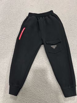Prada Sweatpants Kids 4/5 Black drawstring Joggers