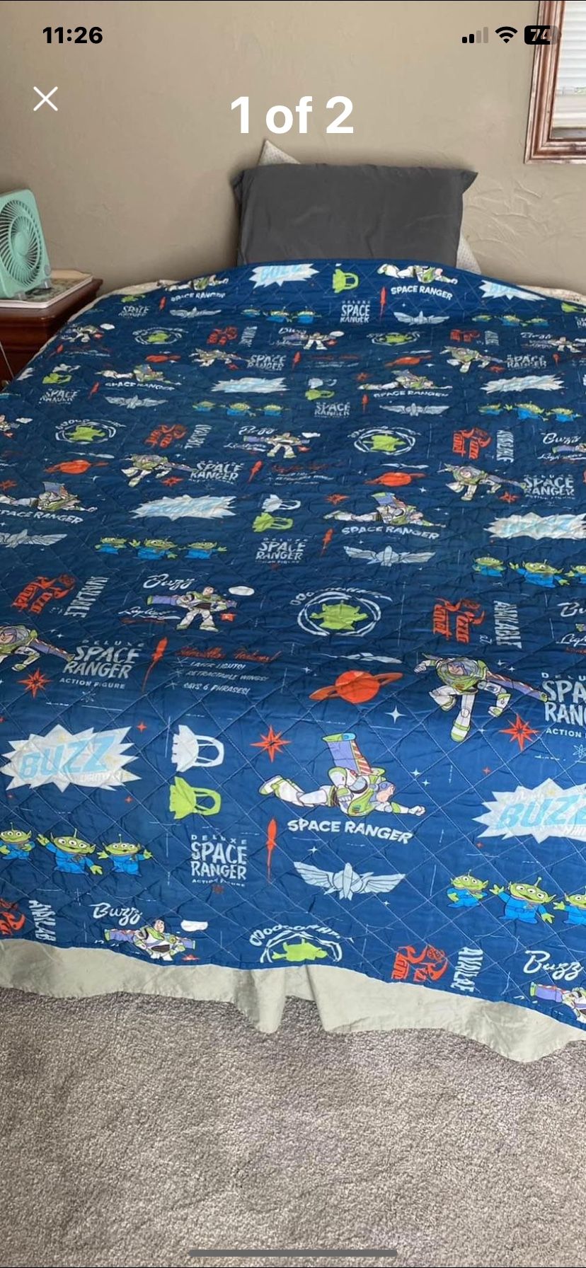 Toy Story Buzz Lightyear comforter