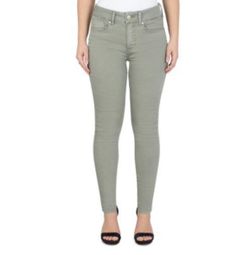 SEVEN7 WOMEN'S  TUMMYLESS JEANS, HIGH RISE SKINNY DUSTY OLIVE