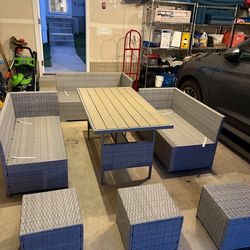 7 piece outdoor patio furniture set