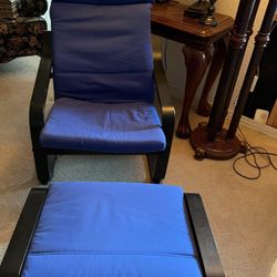 IKEA Poang Chair Armchair With Cushion Cover And Fram