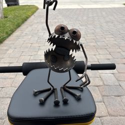 Metal Monk Sculpture Statue Nuts And Bolts