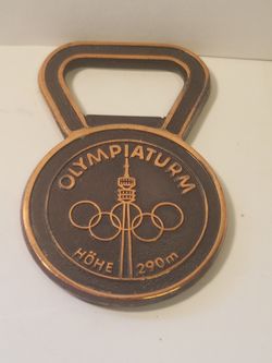 1972 Olympic Games (Munich) Gold Plated Bottle Opener - Vintage Souvenir & Collectable! - $20 OBO!