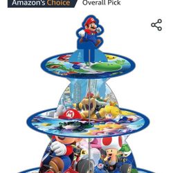 3 tier cupcake stand  and 16 pcs party gift bags 