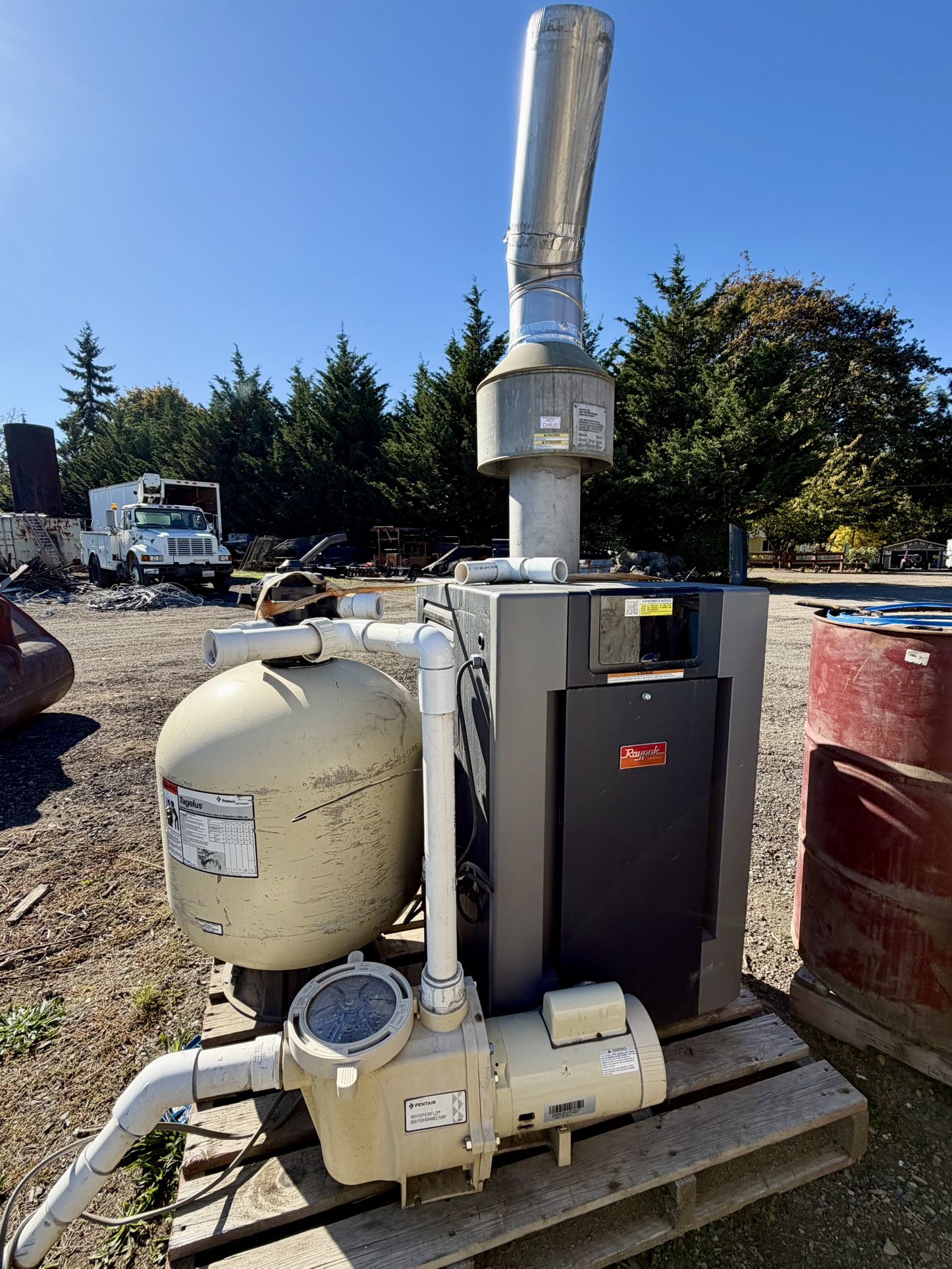 Raypak Pool Heater with Pentair Pump & Filter – Complete Setup