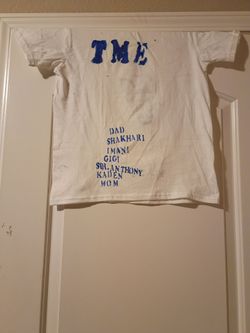 Millers shirt has my siblings names on it