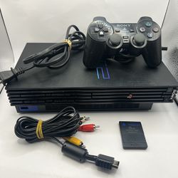 PlayStation 2 PS2 Fat Console Bundle SCPH-30001 - Tested W/ Memory + Controller