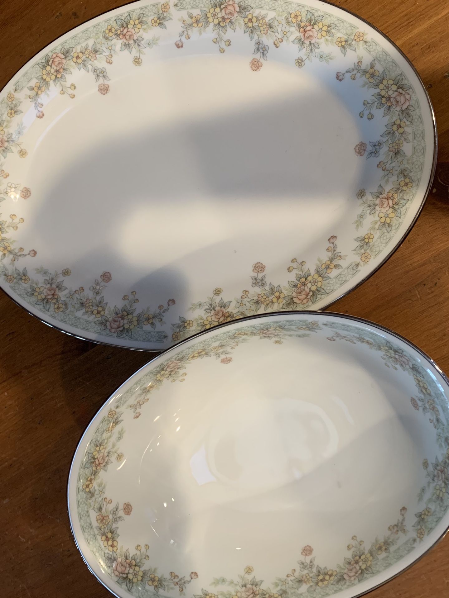 Serving Platter and Bowl for Dining Noritake Springfield