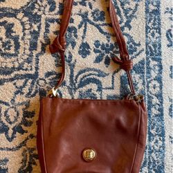 Peruzzi Made in Italy Genuine Leather Brown Purse Shoulder Bag