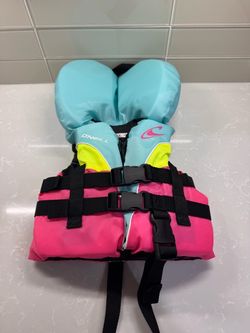 NEW O’Neill Infant USCG Life Jacket – Under 30 lbs – Pink/Aqua