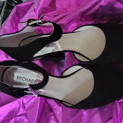 Micheal Kors Blk Ankle Strap Size 8.5m