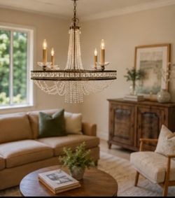 Fine Art Lamps 322940 Large Crystal Chandelier – 33" – Designer Luxury Lighting