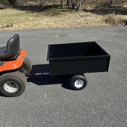 10cu Ft. Lawn Mower dump cart. 