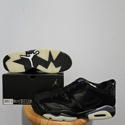 💥IO9786-001 Nike Air Jordan 6 Retro Low Blackout (Women's) Size 11 (Mens Size) Size 9💥