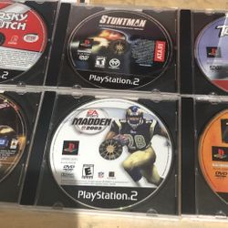 6 Ps2 Games In Jewel Cases 