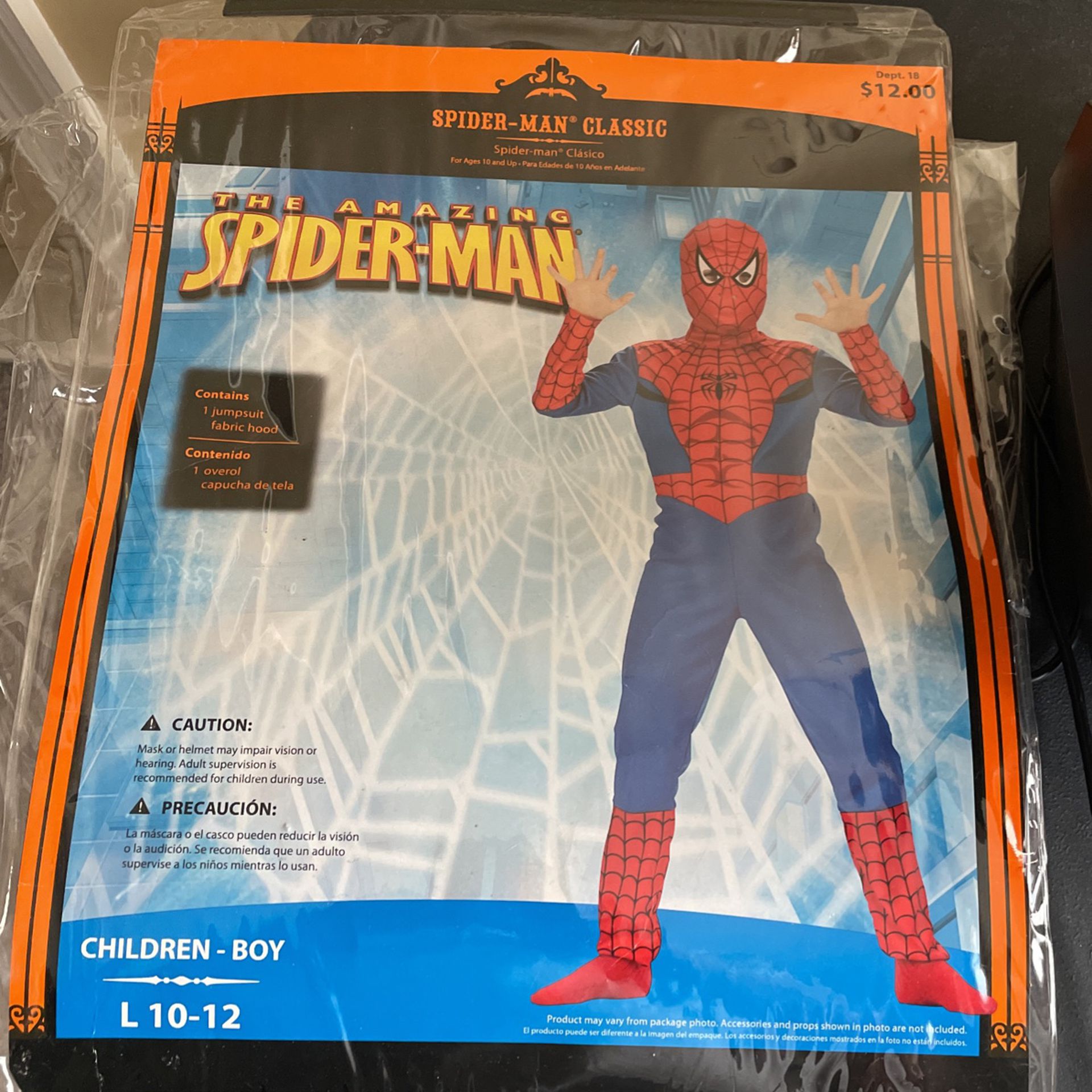 Halloween Costume Spider-Man for  Kids barely Used