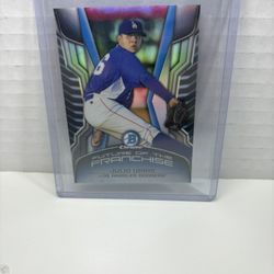 2014 Bowman Chrome Draft Future of the Franchise Mini #FFJU Julio Urias -