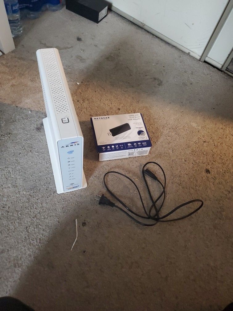 Arris All In One Modem/ Router And Netgear Wifi Adapter
