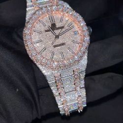 Iced Out AP Moissanite 