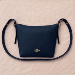Coach Mini Dufflette DARK blue/black