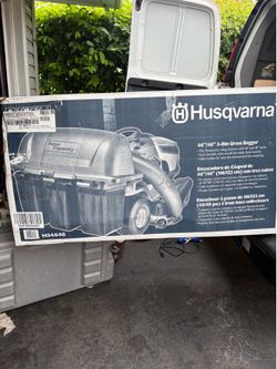 New  Husqvarna 46”/48” 3 Bin Grass Bagger .