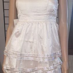 White 3 Layered Dress