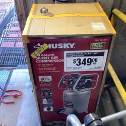 Husky 20 Gal. Vertical Electric-Powered Silent Air Compressor