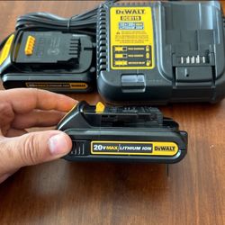 Dewalt 2 Batteries And Charger 
