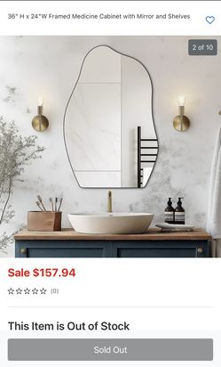 Set Of 2 Medicine Cabinet With shelves 