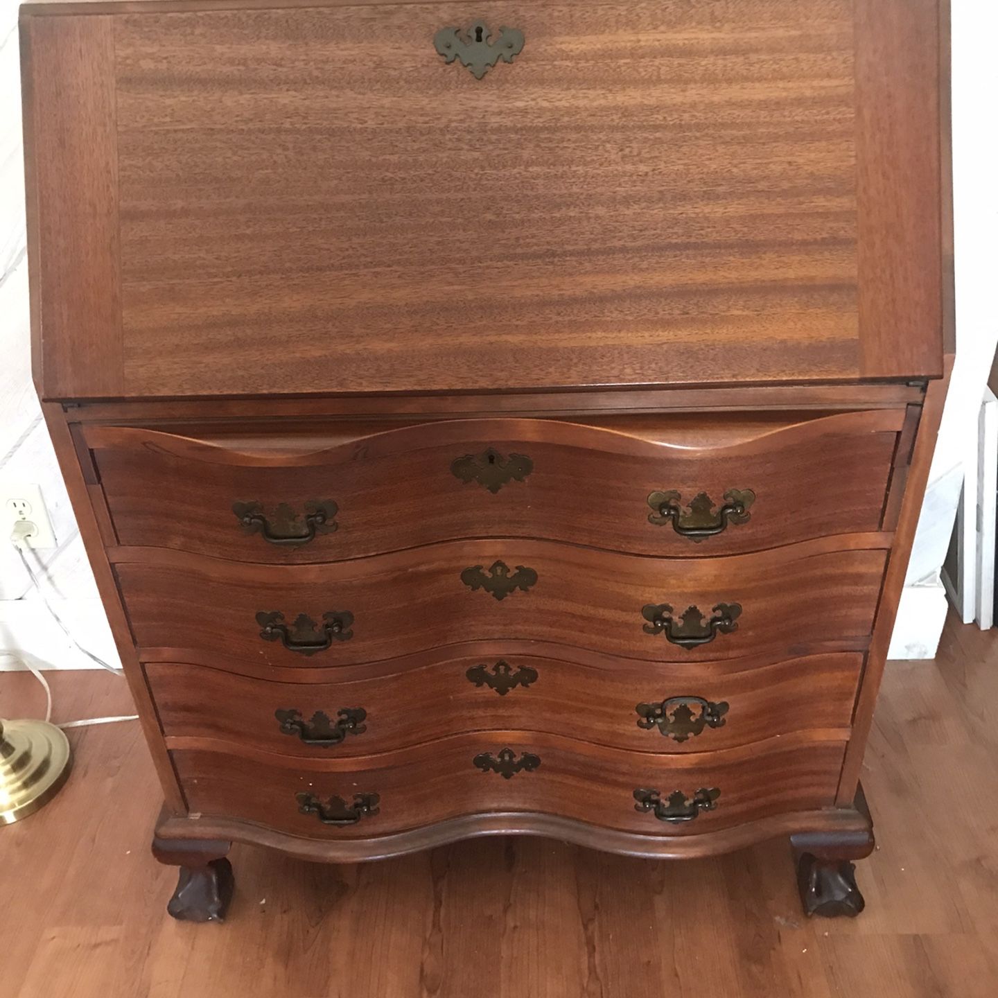 Antique Claw Foot Secretary Desk