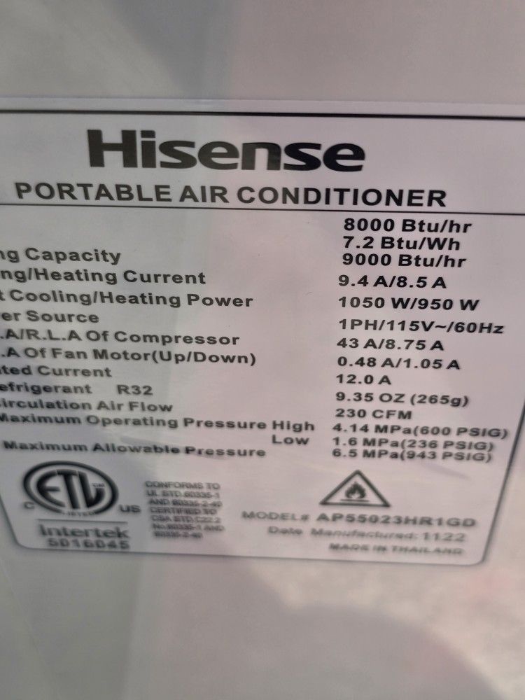 Hissense Air  Conditioner 