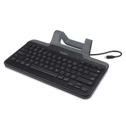 Belkin B2B130 Wired Tablet Keyboard with Stand and Lightning Connector for iPad
