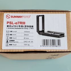 SUNWAYFOTO PSL-a7RIII L-Bracket Sony L Bracket a73, a7R3, a7M3, a9
