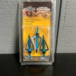  3-pack of Allen Team Realtree Lightning Broadheads, 100 grain