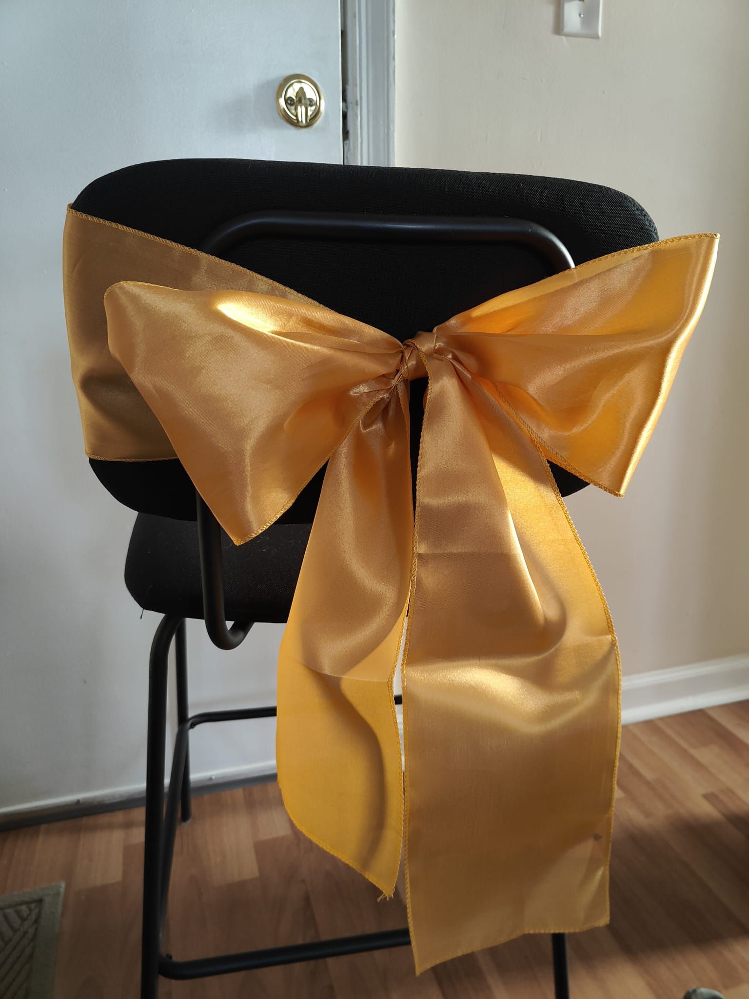 Gold Satin Chair Sash 50 For $35