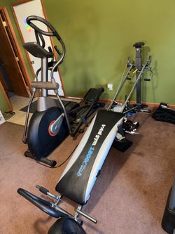 The total gym has been sold, I just have the elliptical left for $100