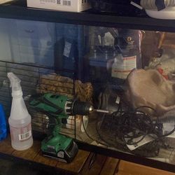 35 Gallon Reptile Tank + Supplies