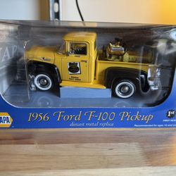 Toy 1956 Ford F-100 Pickup Yellow Collectible