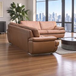 Luxury Italian Leather Sofa Set – WEEKEND SALE  