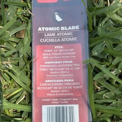 Toro 22" Atomic Blade  Fits Toro 22" Recycler Walk Power Mowers, 2002 and newer models.  Pick up location surrounded by Greenhouse Fry Rd and Clay Rd 