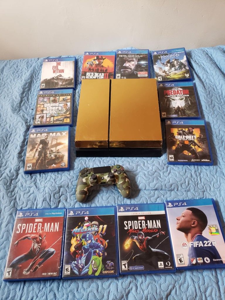 0 Games, all Cables & 1 Control Playstation 4 500GB $150! The PS4 1,000GB $175! Looking to Sell All Separately $15! Per Great Game & $10! Regular Game