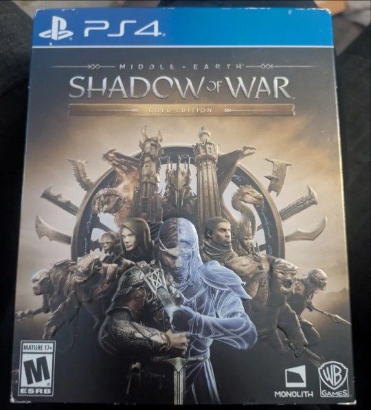 Middle-Earth Shadow of War Gold Edition PS4 Steel book