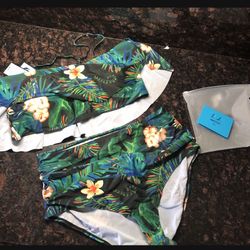 Womens XXl New 2 Piece Bathing Suit