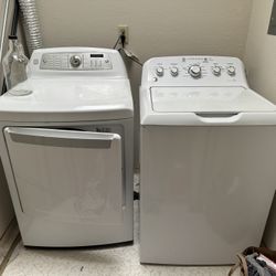 GE washing machine and gas dryer