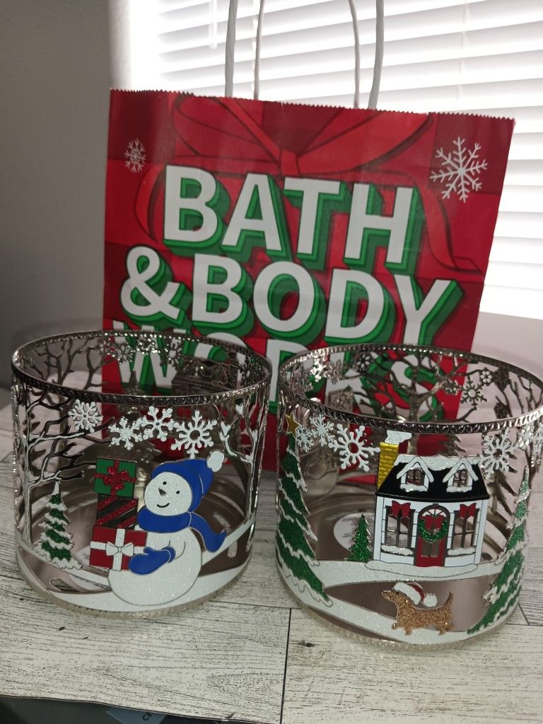 Bath And Body Works Candle Holder Set